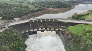 ECRETEMENT DE LA CRUE AU BARRAGE DE VILLEREST  OCTOBRE 2024 [upl. by Cloris]