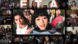 NewJeans 뉴진스 ETA MV Reaction Mashup 4K [upl. by Yelrah]