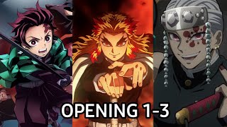 Demon Slayer All Opening 13 [upl. by Omrelliug]