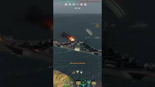 🇷🇺 Moskva vs Pommern A Clash of Titans shorts worldofwarships navy [upl. by Eigna]