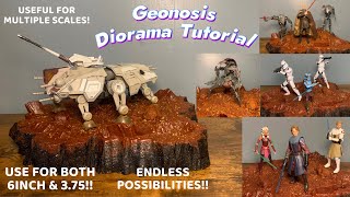 Geonosis Diorama TutorialMy First Dio Ever Use for your Black Series TVC or Micro Galaxy [upl. by Myrlene]