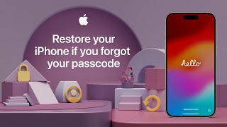 How to restore your iPhone if you forgot your passcode  Apple Support [upl. by Scoter978]