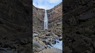 Eye catching and magestic Hengifoss is Icelands 3rd tallest falls [upl. by Willey]