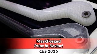 MarkForged Mark One composite 3D printer at CES 2016 [upl. by Llimaj]