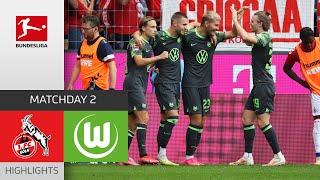 Wind with another Brace  1 FC Köln  VfL Wolfsburg 12  Highlights  MD 2 – Bundesliga 202324 [upl. by Marriott]