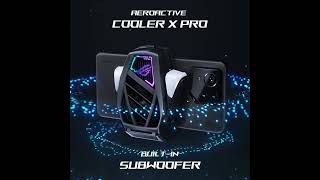 AeroActive Cooler X Pros new subwoofer delivers powerful 21channel sound ROGPhone9 ROGPhone9Pro [upl. by Mahla]