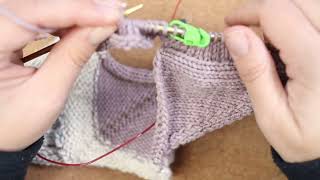 Fibre  Lets Knit a Mitered Blanket Together  R1B10  No Commentary just knitting [upl. by Irrep]