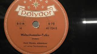 Horst Wende accordeon Weltenbummlerpolka 1952 [upl. by Aeiram847]