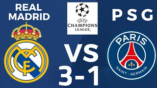 REAL MADRID VS PSG 31 РЕАЛ МАДРИЛ ПРОТИВ ПСЖ 31 REAL MADRID PSJ 31 [upl. by Doy363]