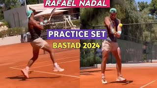 Rafael Nadal Latest Practice Set Working Hard  Bastad Open 2024 Tennis [upl. by Tiloine970]