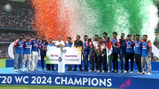 T20 World Cup Champions Team India felicitated in grand style in Mumbai [upl. by Deidre]