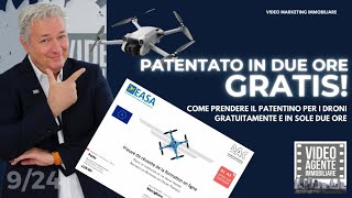 PATENTINO DRONI GRATIS E IN DUE ORE [upl. by Tresa]