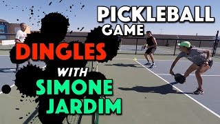 Pickleball Dingles Game  Dink Consistency with Simone Jardim [upl. by Brittan248]