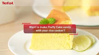 Fluffy Cake  Tefal Mini Rice Mate Rice Cooker [upl. by Issirk]