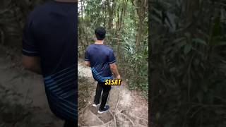 Sesat dalam hutan belakang rumah 🏃🏻 shorts hiking games [upl. by Eeresed197]