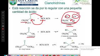 Clase Carbonilos Cianohidrinas NN Acetales e Iminas [upl. by Pellet]