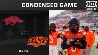 Arkansas vs Oklahoma State Condensed Game  2024 Big 12 Football [upl. by Lehcsreh]