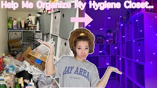 ORGANIZE MY HYGIENE CLOSET WITH ME HUGE COLLECTION [upl. by Tice574]