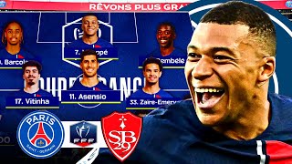 How will PSG Lineup vs Brest GAME PREVIEW PSGSB29 [upl. by Noslrac]