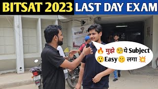 BITSAT 2023 🔥EXAM CENTER 🧐REVIEW 🤫STUDENT REACTION  26 MAY LAST EXAM [upl. by Asyar]