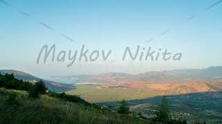 Delphi Greece Sunrise over the valley A streak of light is approaching Northern coast of the [upl. by Airdnna]