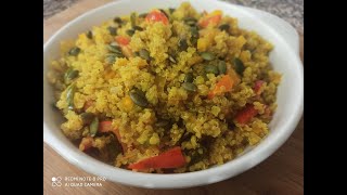 Stir Fried Quinoa  Healthy Breakfast [upl. by Norvell817]