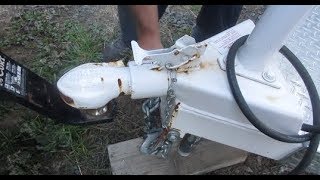 How to Hook Up a Horse Trailer  Bumper Pull [upl. by Atinnek]