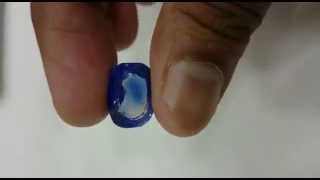 1333 ct Gubelin certified Kashmir sapphire Unheated Untreated [upl. by Nodnab671]