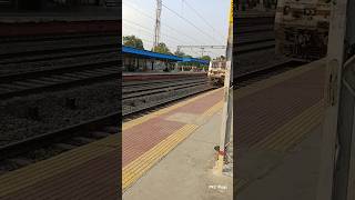 11058 Pathankot express crossing Nepanagar railway station nepanagar railwaystation monkey Train [upl. by Hanikahs]