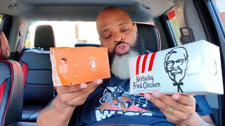 KFC Original Recipe Tenders VS Popeyes Tenders Review [upl. by Yeffej]