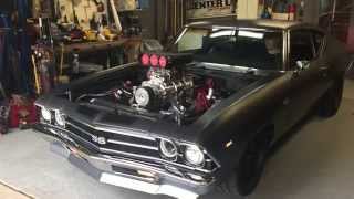 Blown 69 Chevelle Cold Start [upl. by Ennylcaj261]