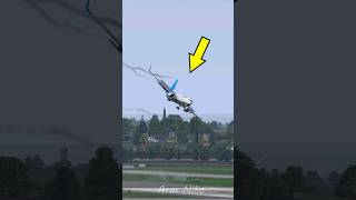 Strong Wind Almost Destroyed The Plane During Landing In Flight Simulator XPlane 11 [upl. by Aisa]