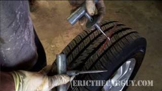 How To Plug A Tire and Check For Leaks  EricTheCarGuy [upl. by Aniluap119]