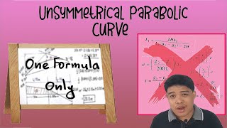 Unsymmetrical Parabolic Curve  Technique  Problem Solving [upl. by Waly]