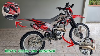 PowerCore 4 PRO SERIES na Crf 250F  Ficou top Demais [upl. by Ylellan285]