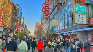 Visit Nanjing Road in Shanghai  Chinas Busiest Street on Sundays Drawing 1 Million Visitors a day [upl. by Wesla343]