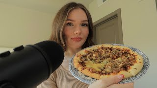 ASMR  Eating BBQ Chicken Pizza [upl. by Mylander58]