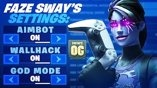 So I Tried FaZe Sways UPDATED Controller Settings Fortnite OG [upl. by Sylvester]