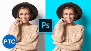 How To Change Background Color in Photoshop Fast amp Easy [upl. by Ilbert]