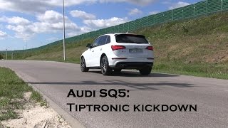 Audi SQ5 plus 30 TDI with tiptronic kickdown and acceleration  1001cars [upl. by Chretien142]