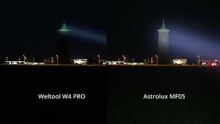 LEP vs LED 🔥 28 million candela Astrolux MF05 vs Weltool W4 PRO [upl. by Juster]