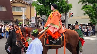 May 5 2024 Aoi Matsuri FestivalKyotoJapan 京都葵祭 2024 平安時代 行列｜伝統的な京都三大祭のひとつ [upl. by Dagney484]