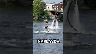 FLYBOARDING  NAPLAVKA  VLTAVA RIVER PRAGUE [upl. by Nahgiem]