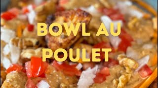 RECETTE DE BOWL AU POULET PRÊT EN 10 MIN SEULEMENT [upl. by Girvin]