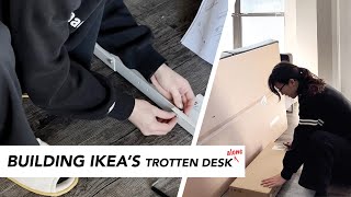 Assembling IKEAs Trotten Desk sitstand [upl. by Isis]