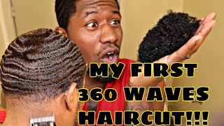 MY FIRST 360 WAVES HAIRCUT END 10 WEEK WOLFING MEDIUM HAIR RESULTS [upl. by Michele]