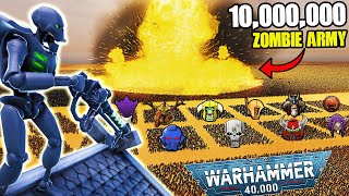 Can ALL Warhammer 40k Armies Hold BEACH vs 10000000 ZOMBIE ARMY  UEBS 2 [upl. by Melnick272]