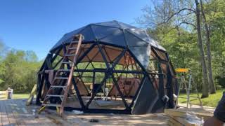 Ekodome Customer Project 22 Terra Pro Series Air BnB GeodesicDome Ekodome GeodesicDomeKit [upl. by Eolc]