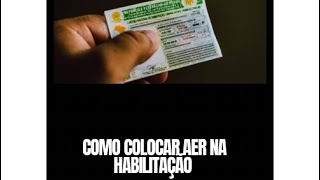 Como colocar EAR na sua CNH  Atualizado 2024 [upl. by Marnia41]