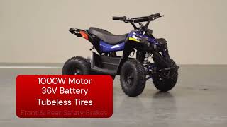 Rosso Motors Presents  Odes eBully 36V 1000W  Electric 4 Wheeler [upl. by Valera315]